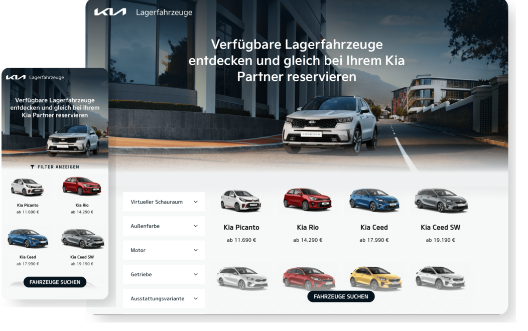 Kia Motors Österreich Neuwagentool - Teaser